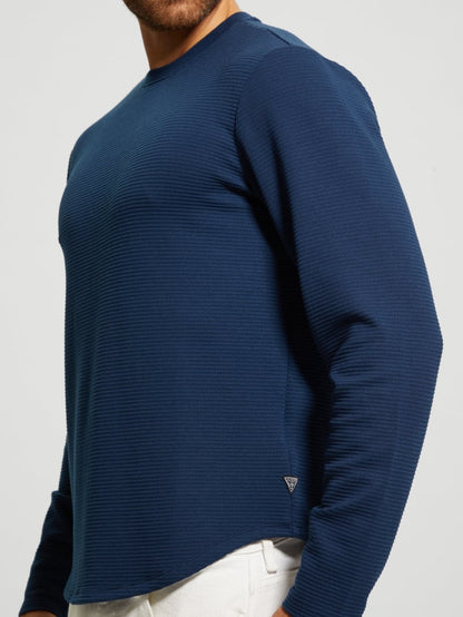 Textured Long-Sleeve Tee