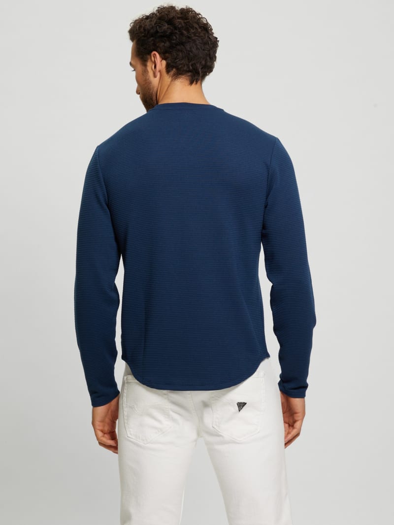Textured Long-Sleeve Tee