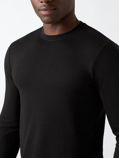 Textured Long-Sleeve Tee