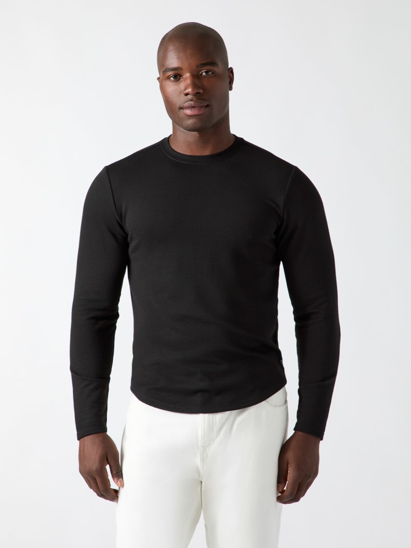 Textured Long-Sleeve Tee