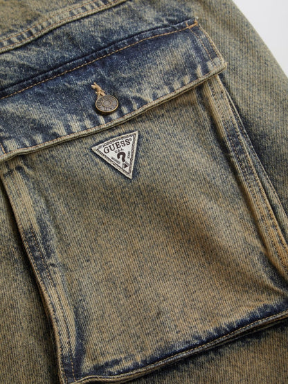 flannel lined relaxed denim pant