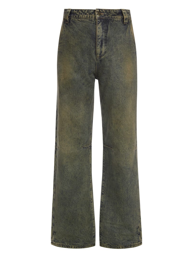 flannel lined relaxed denim pant