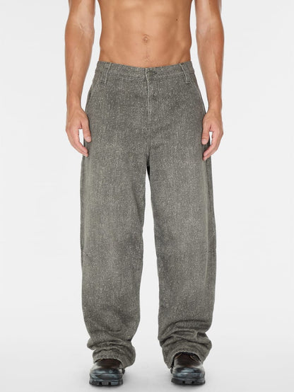 flannel lined relaxed bull denim pant