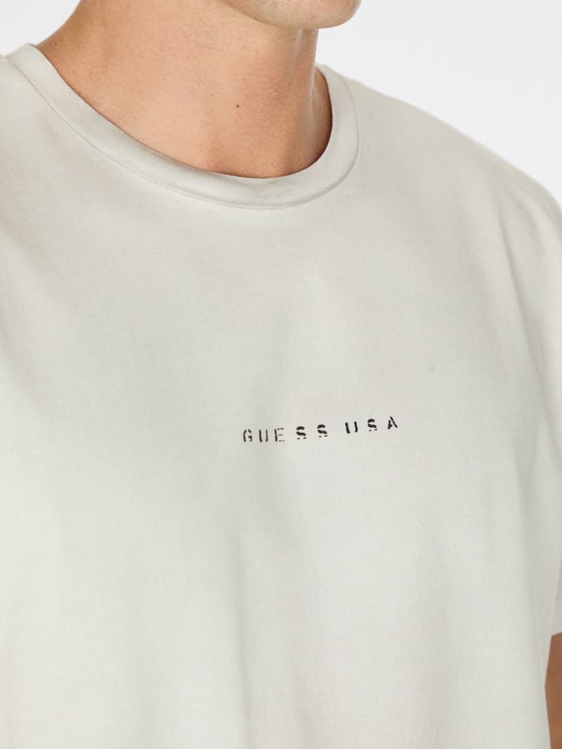 distressed logo tee