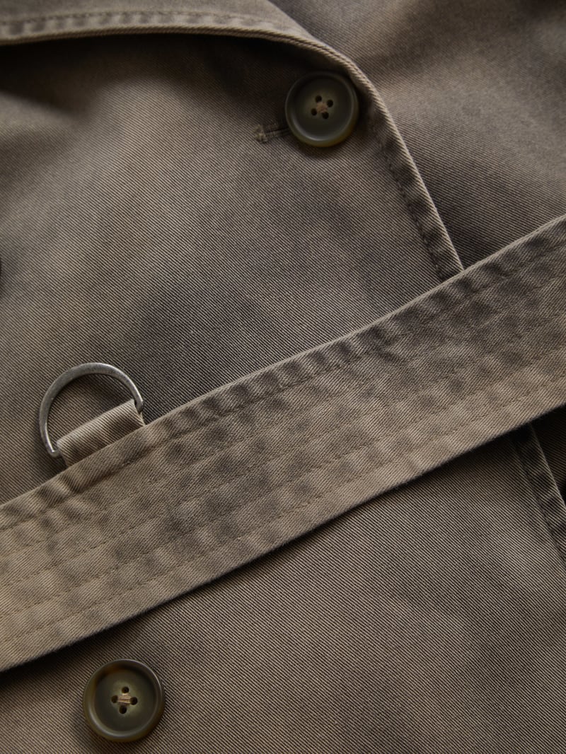 woven trench coat
