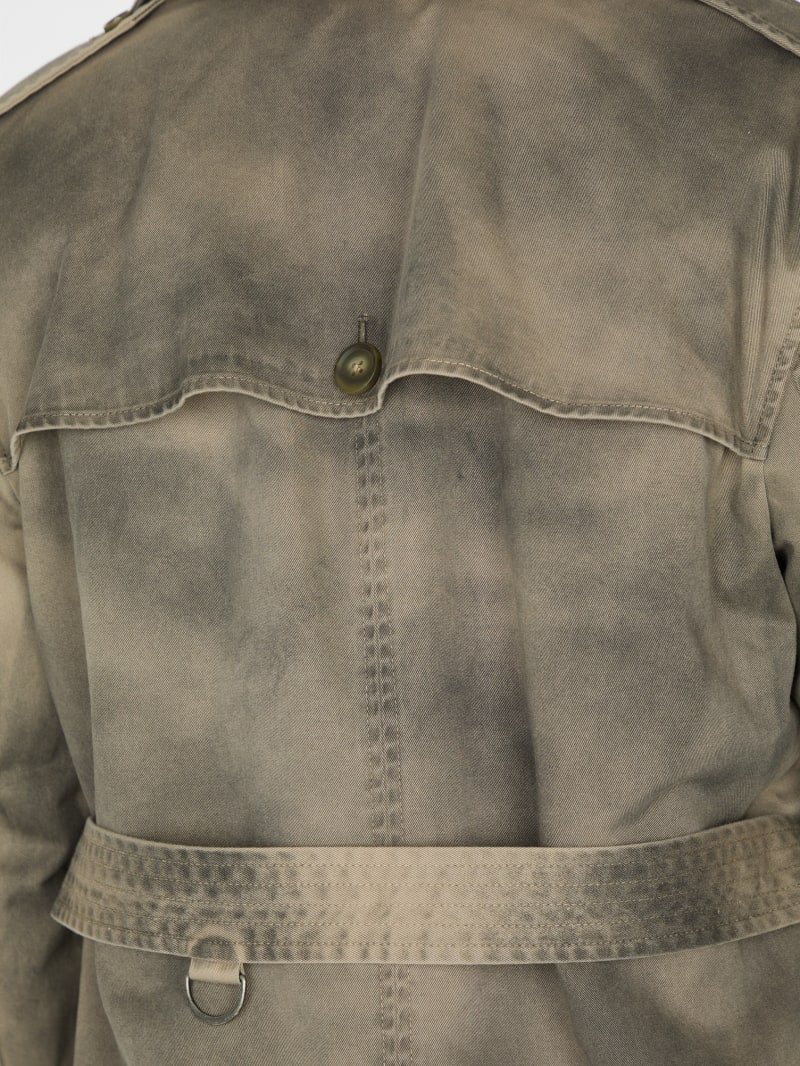 woven trench coat