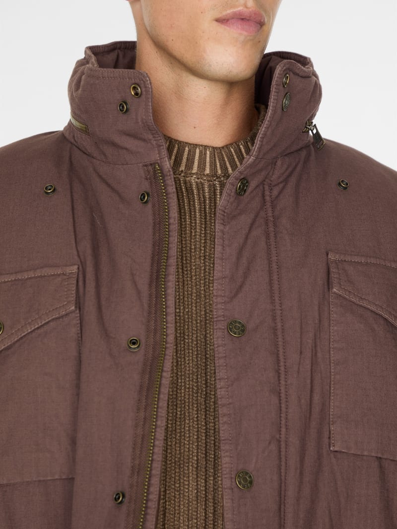 cotton ripstop parka jacket