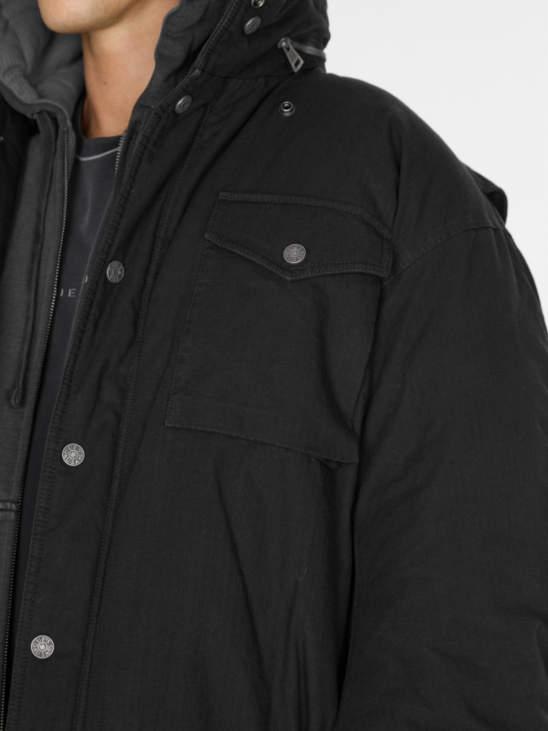 cotton ripstop parka jacket