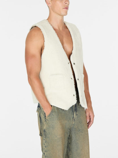 reversible denim vest