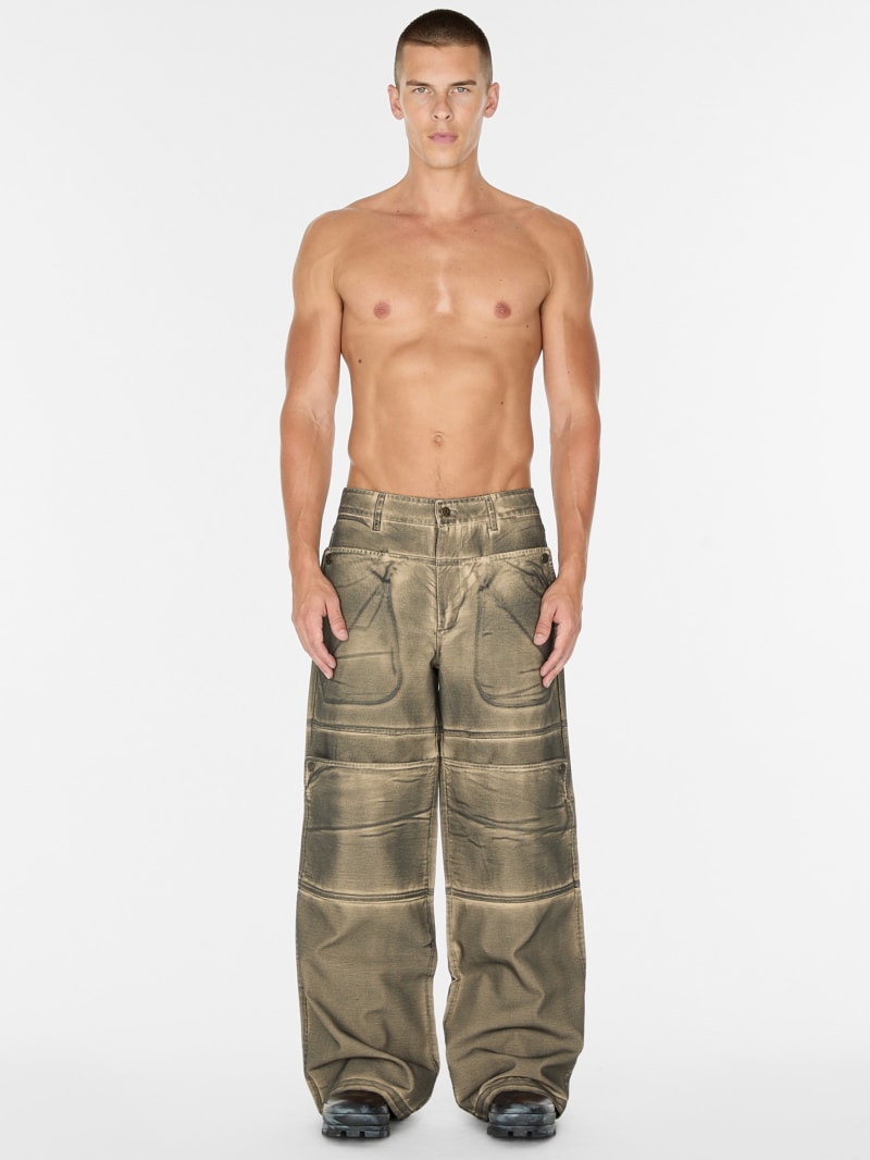 screenprinted cargo pant