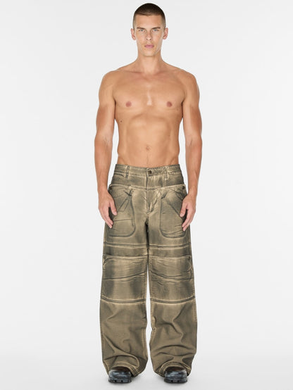 screenprinted cargo pant