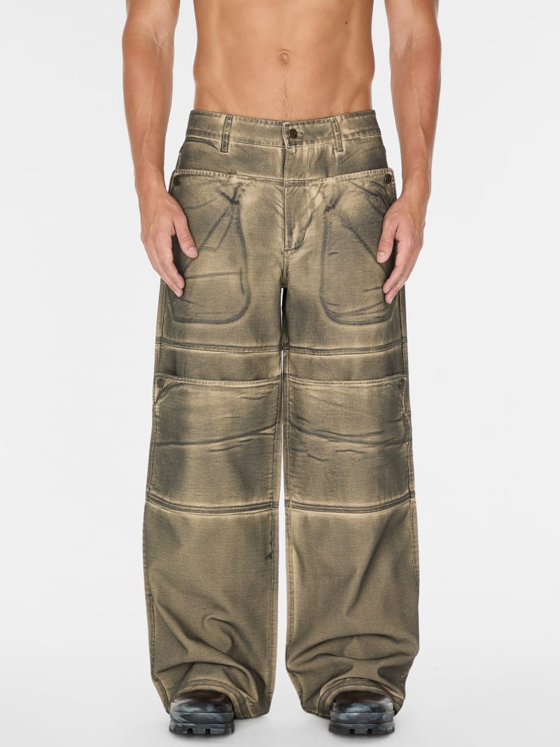 screenprinted cargo pant
