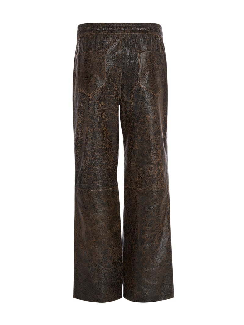 leather joggers