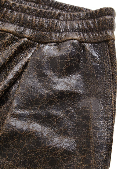 leather joggers