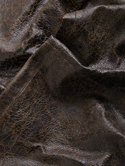 leather joggers