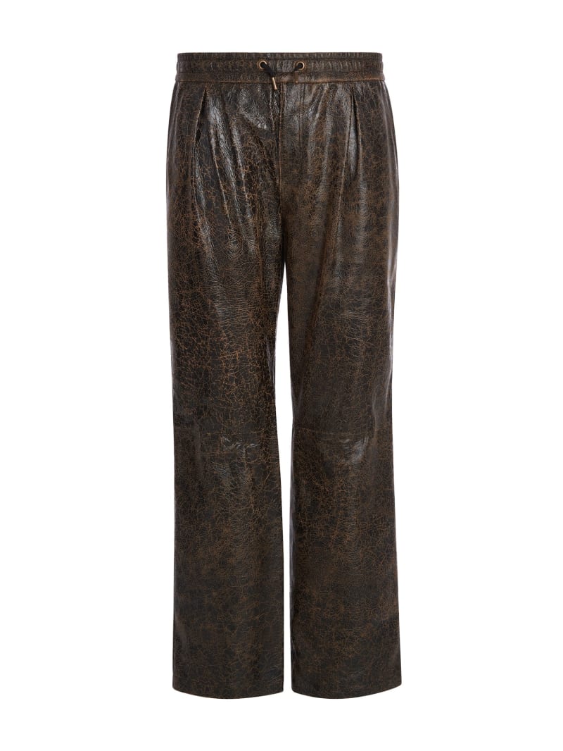 leather joggers
