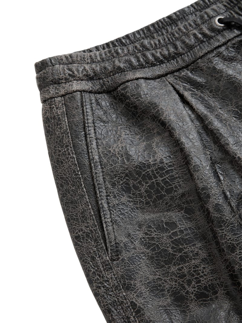 leather joggers