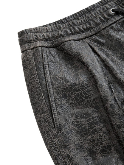 leather joggers