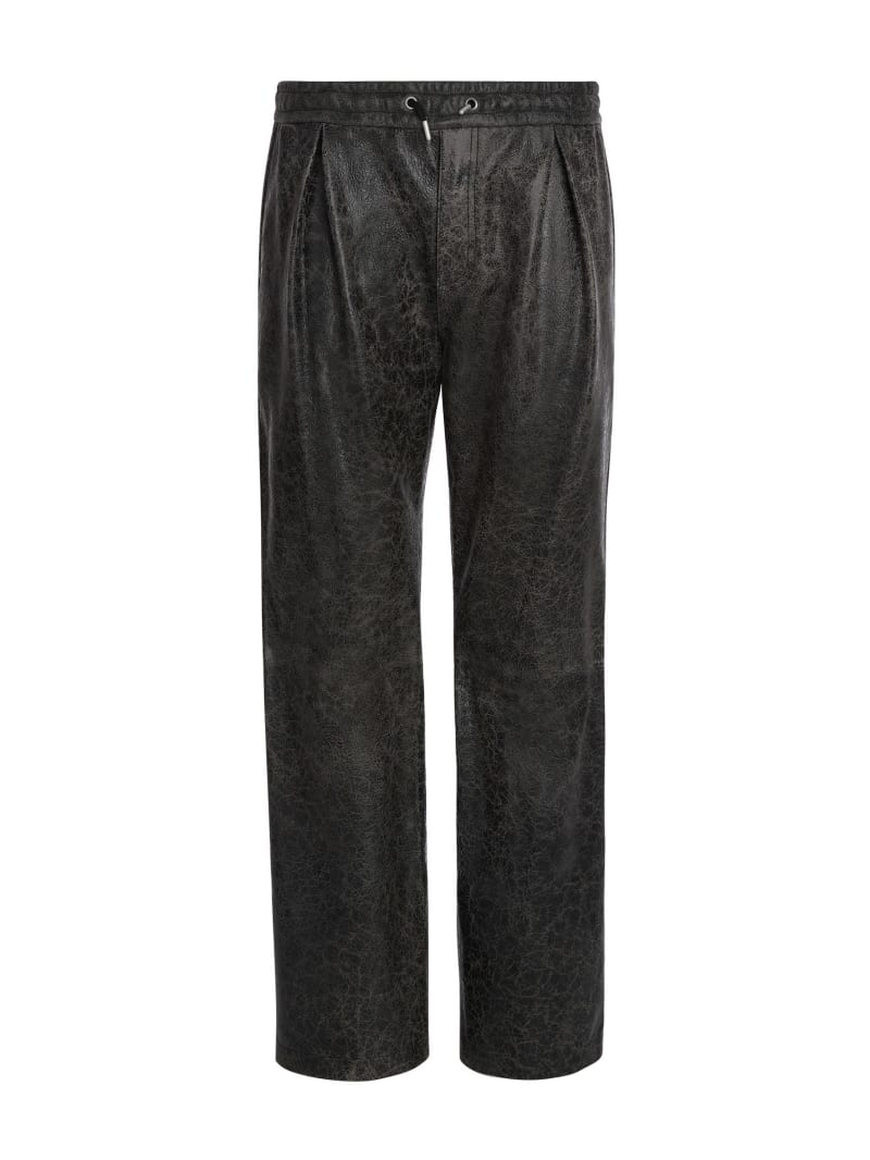 leather joggers
