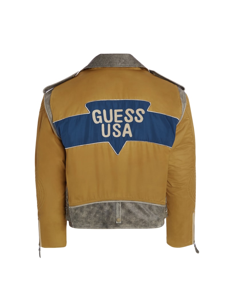 nylon moto jacket