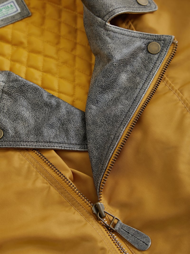 nylon moto jacket