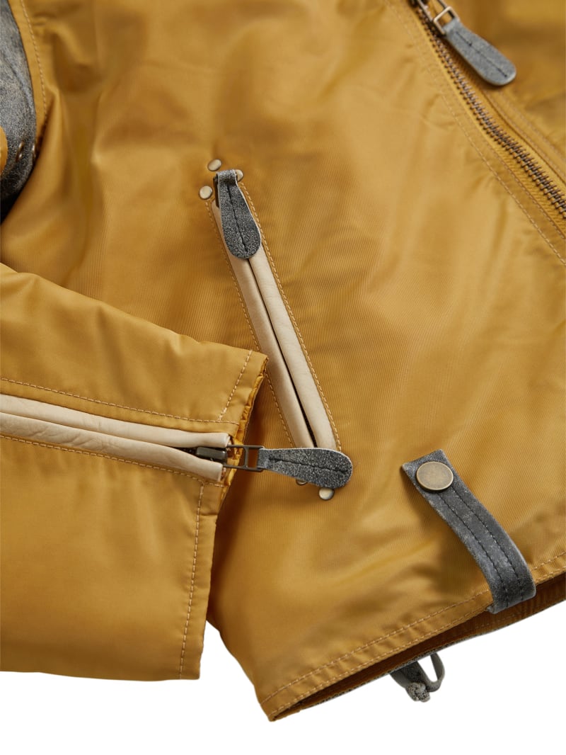 nylon moto jacket