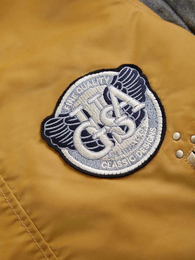 nylon moto jacket