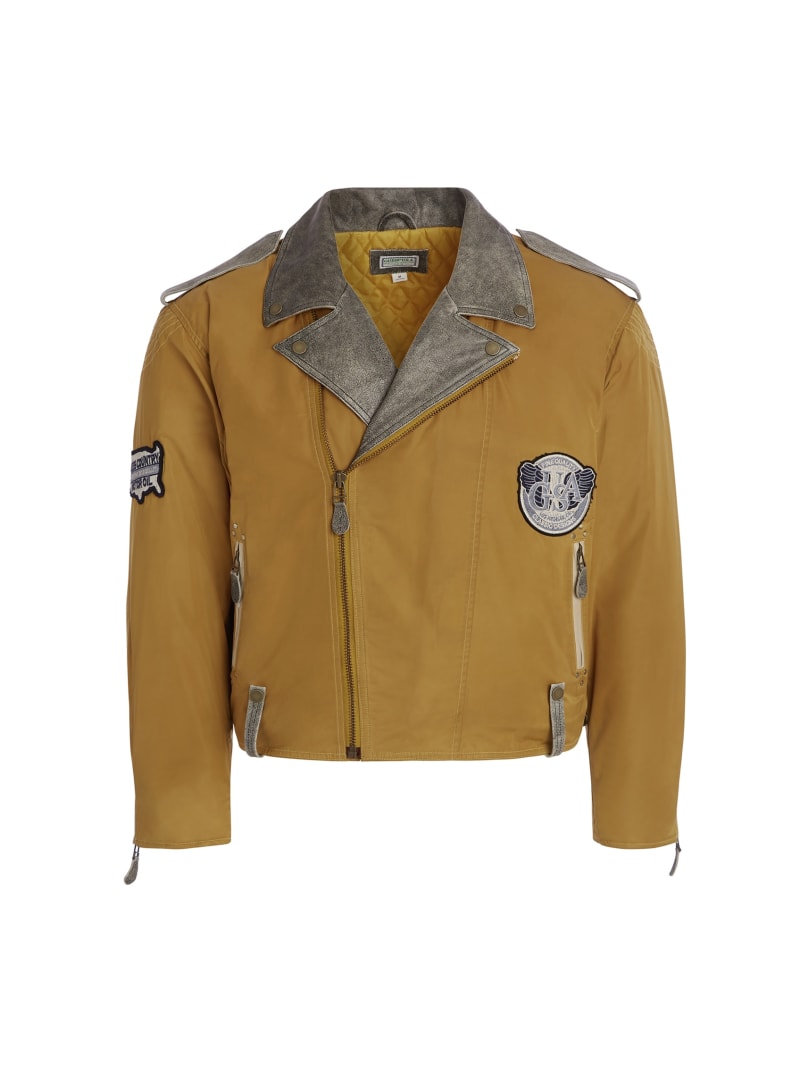 nylon moto jacket