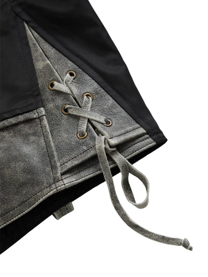 nylon moto jacket