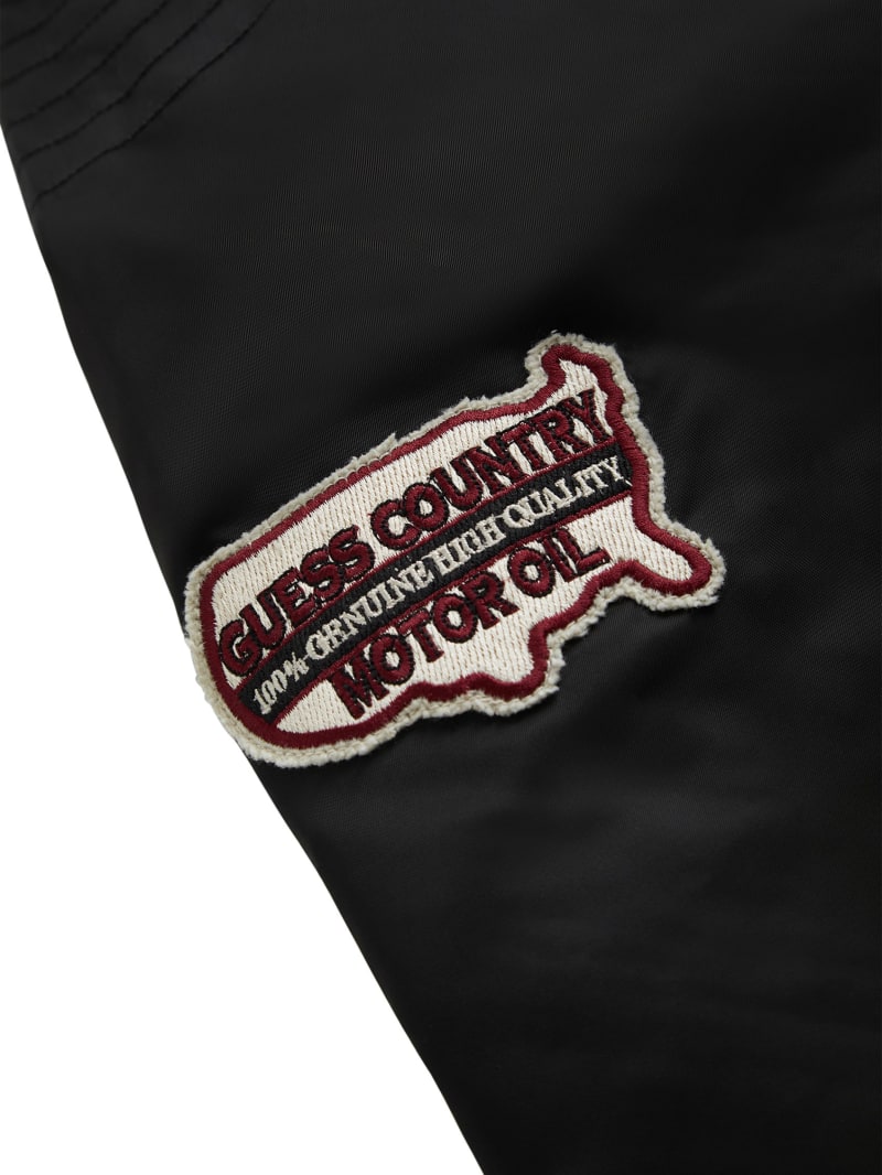 nylon moto jacket
