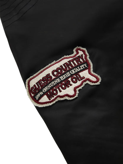 nylon moto jacket