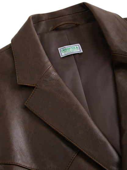 leather blazer