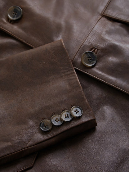 leather blazer