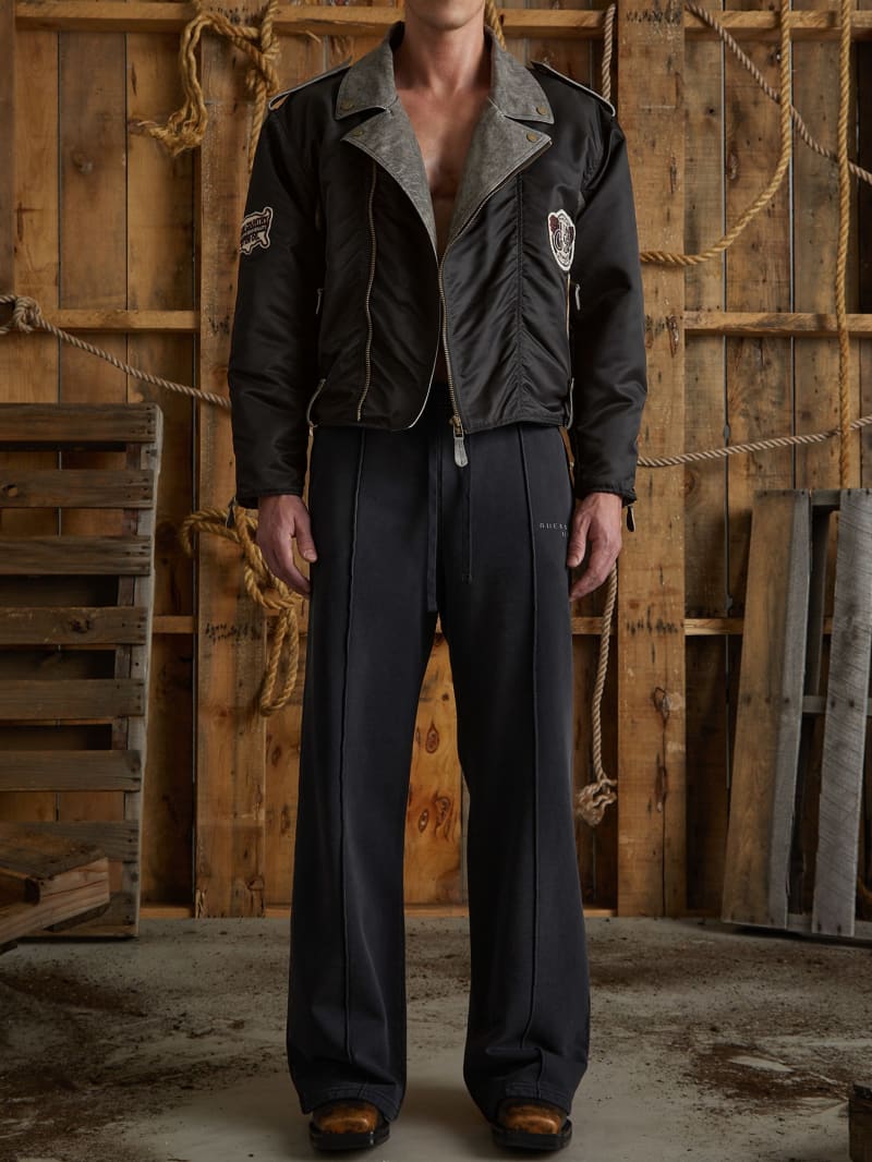 distressed logo sweatpants