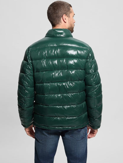 Shiny Hooded Puffer Jacket