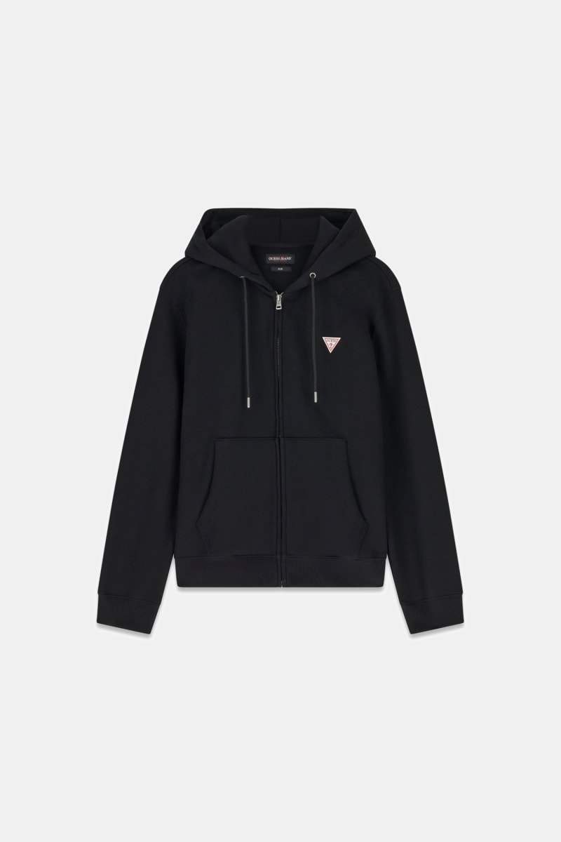 Slim Mini Patch Zip-Up Hoodie
