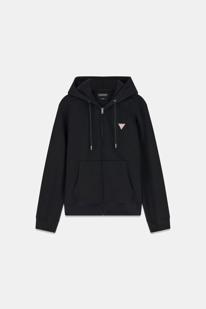 Slim Mini Patch Zip-Up Hoodie