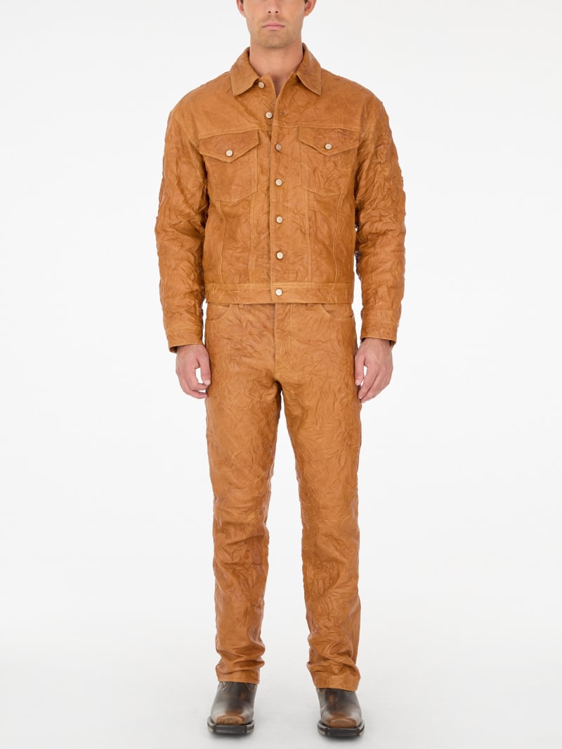 leather trucker jacket