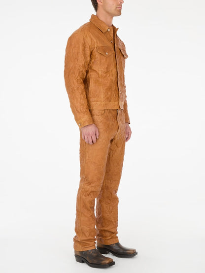 leather trucker jacket