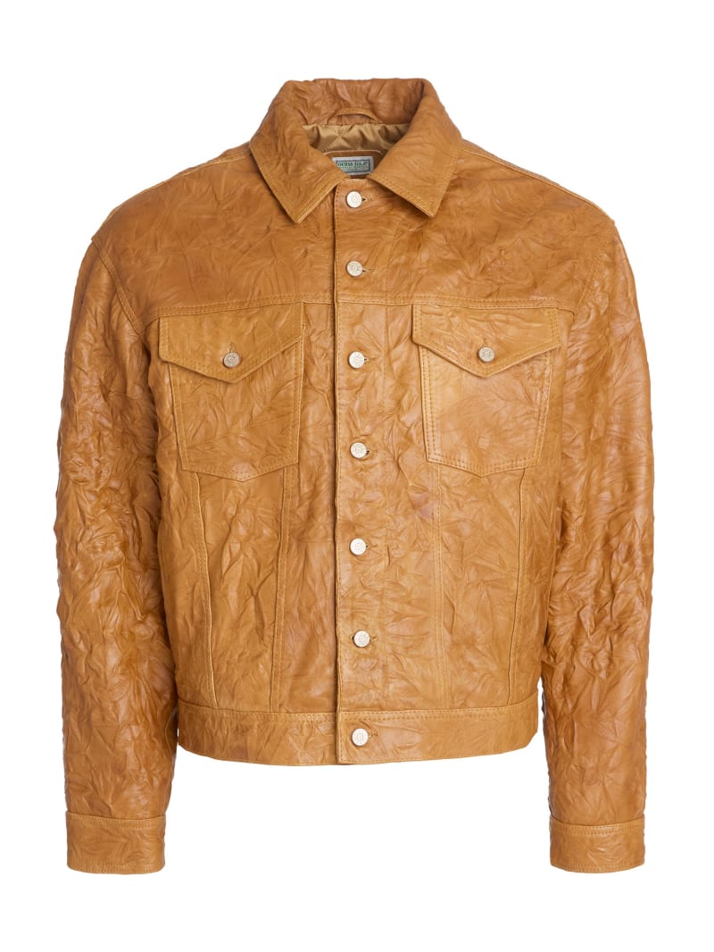 leather trucker jacket