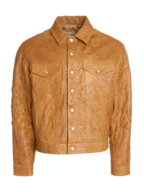 leather trucker jacket