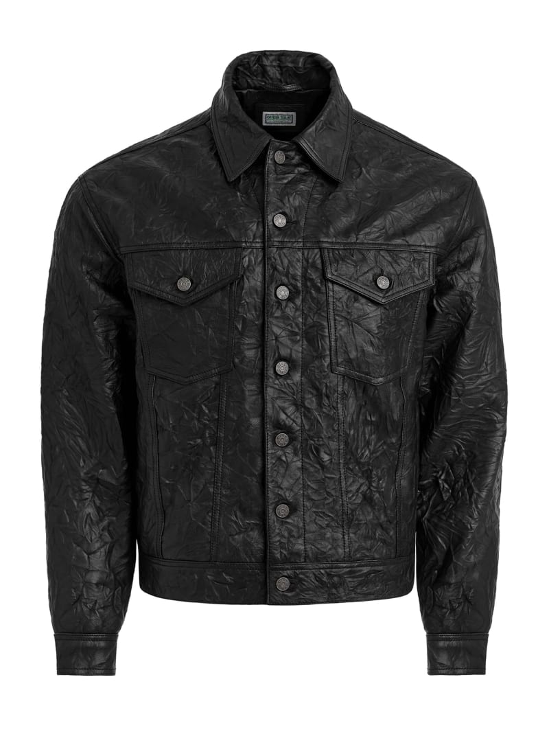 leather trucker jacket