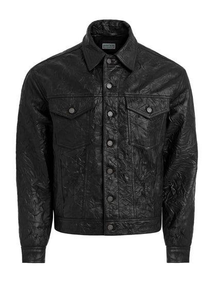 leather trucker jacket