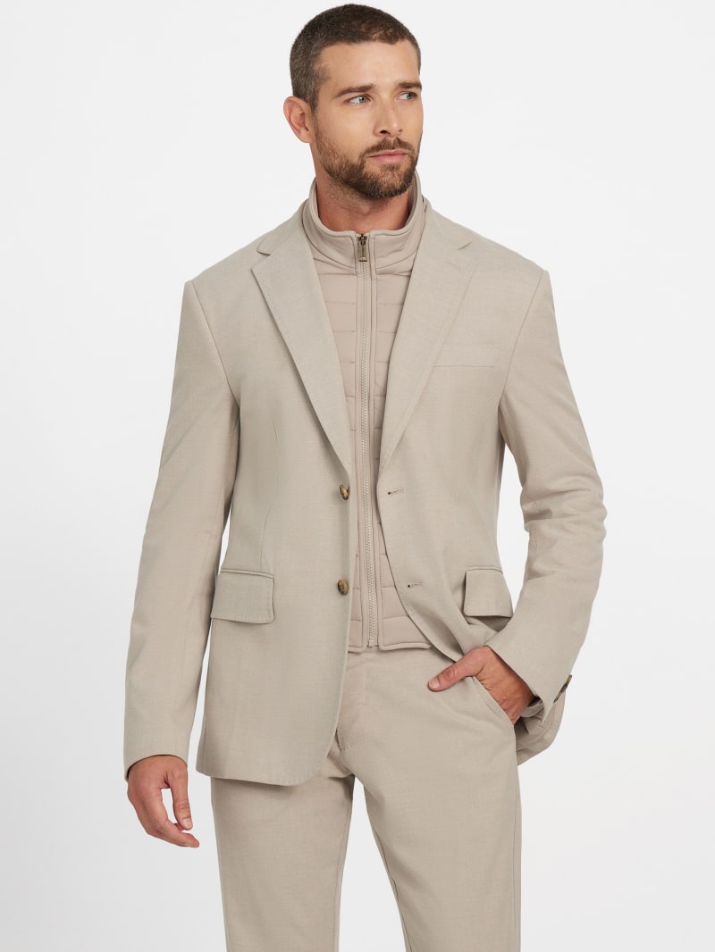 Utility Wool-Blend Blazer