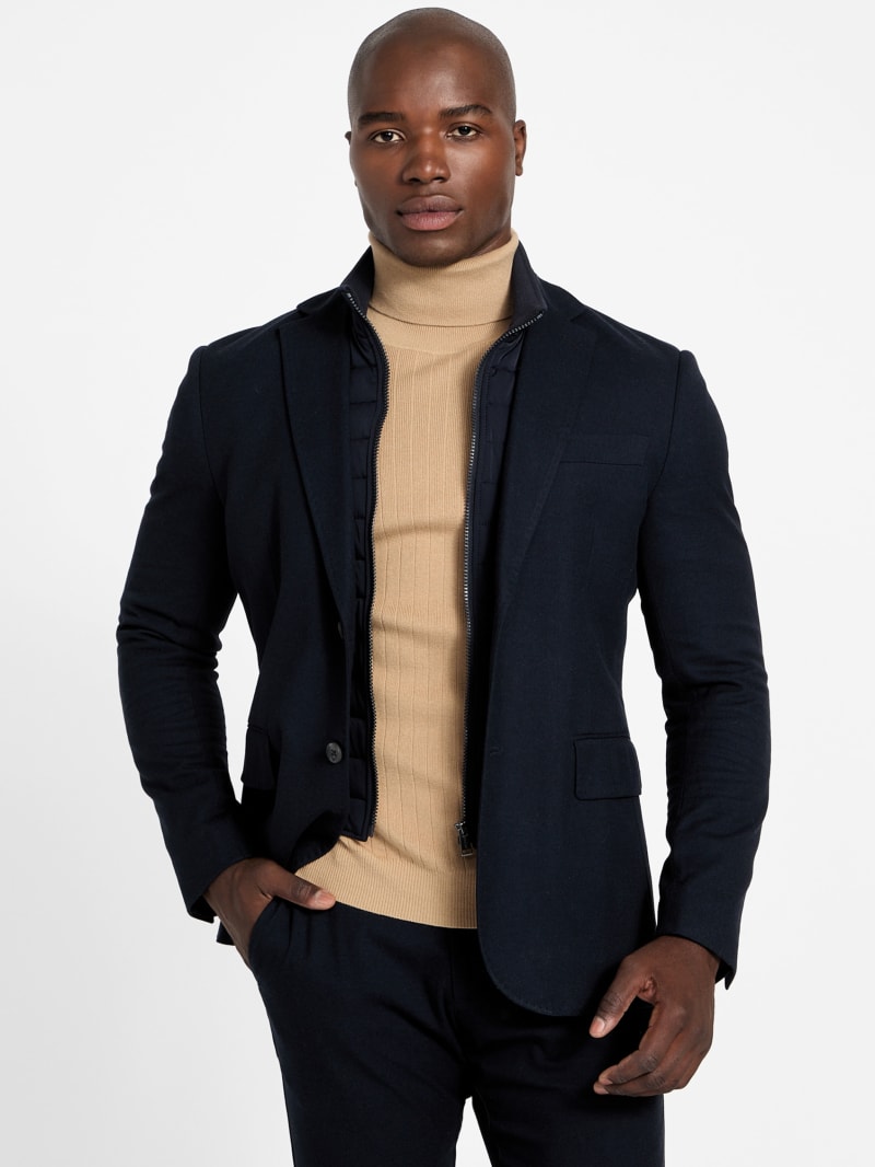 Utility Wool-Blend Blazer