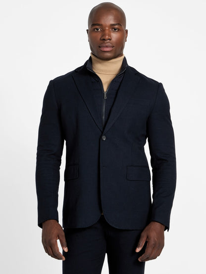 Utility Wool-Blend Blazer