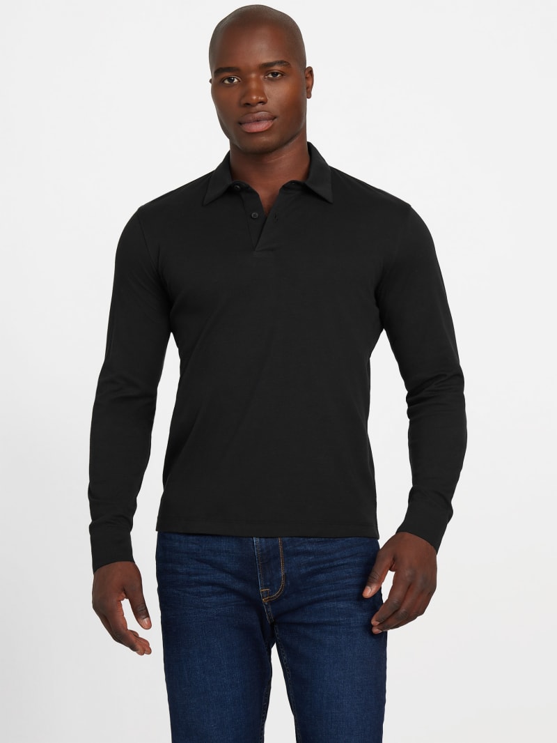 Barry Knit Long-Sleeve Polo