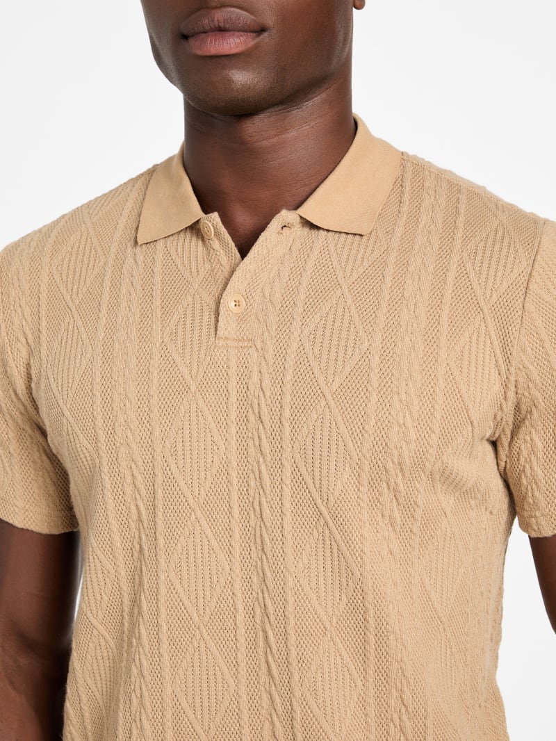 Olin Textured Knit Polo