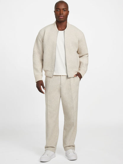 Flight Wool-Blend Scuba Jacket