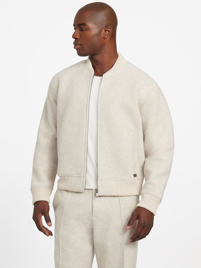 Flight Wool-Blend Scuba Jacket